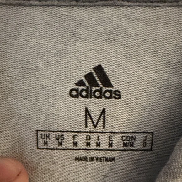 Adidas Gray Hoodie Shirt - Picture 2 of 2